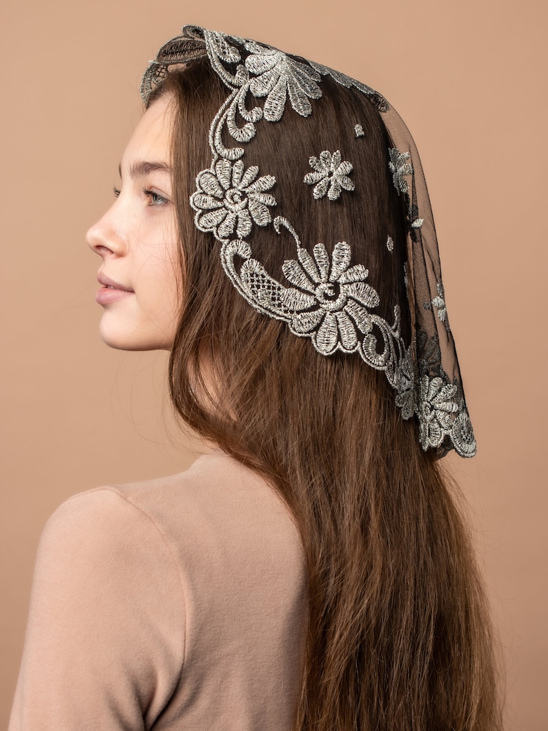 BESTSELLER Veil catholic Head Covering Veil for Church Round Etsy