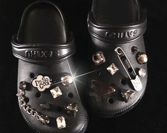 crocs with designer charms