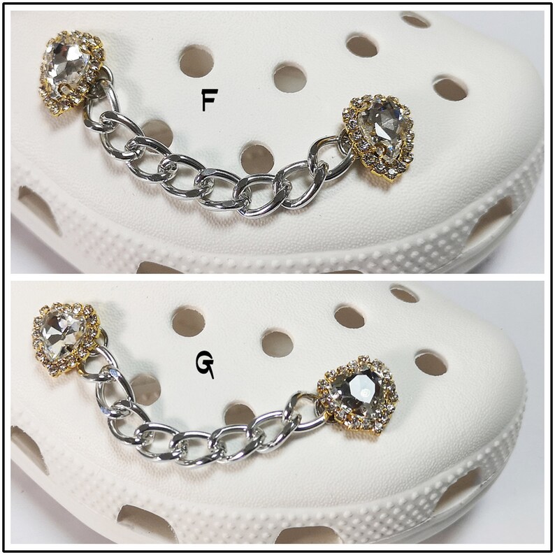 Croc Charms Chain Croc Charms Set Chains Pack Shoe Charms for Etsy