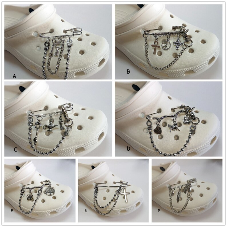 Croc Charm Pin Punk Shoe Chains Shoe Charms for Girls Adult Etsy