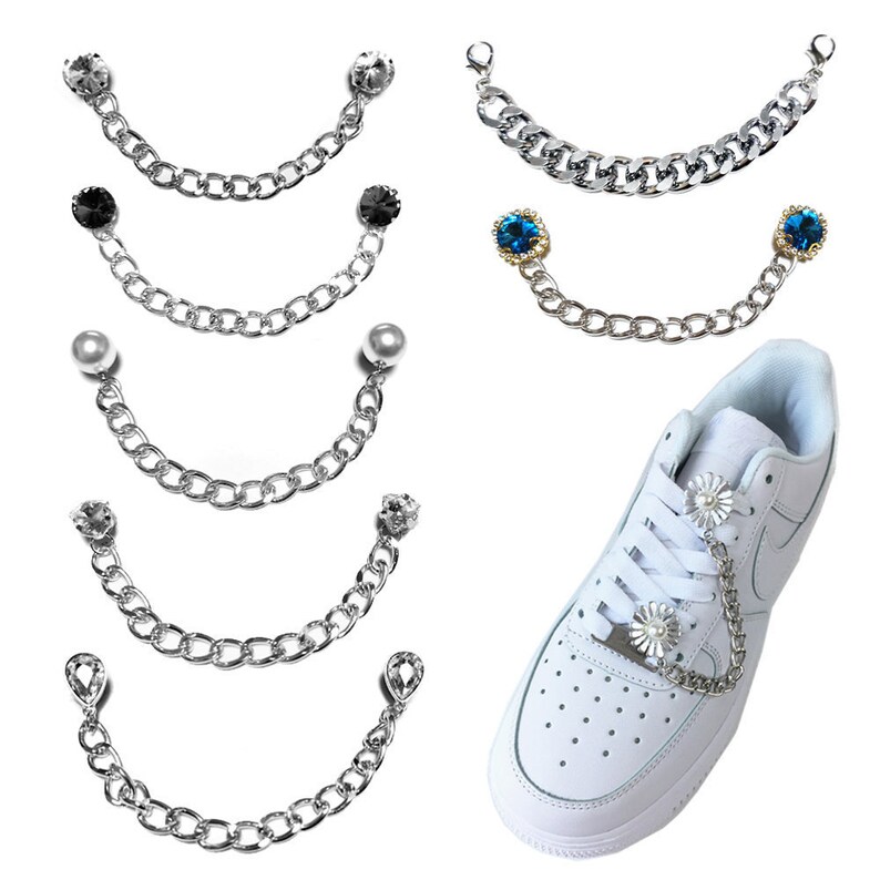 flat shoes with chain