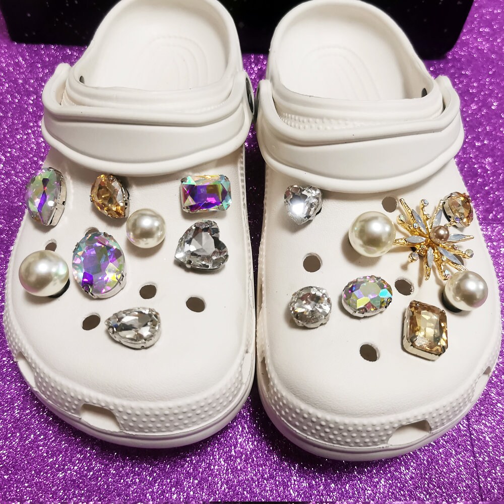 Crocs Charm Set 16pcs Flower Crocs Charms Pack Designer Etsy