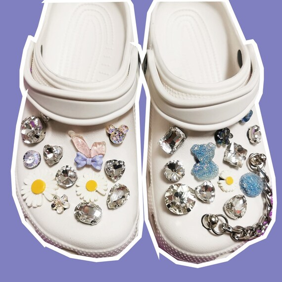 Croc Charms Set of 26 Cute Flower Diamond Decorations Pack Etsy