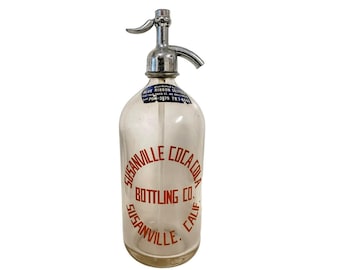 Vintage Susanville Coca-Cola Bottling Co. Seltzer Bottle Susanville CA