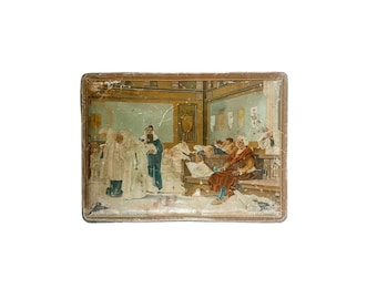 Vintage Sperlari Fratelli Cremona Italy Almond Candy Tin Box c.1950s–1960s Italian Decorative Litho