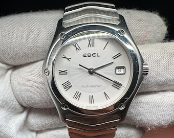 Classic Ebel  Wave Automatic Stainless Steel Men’s Watch 9120F41