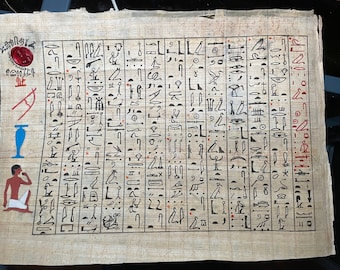 Love Song Papyrus - Ancient Egyptian Hieroglyphs