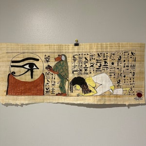 Wedjat Auge Papyrus Replik - Totenbuch von Henuttawy - Altägypten Kunst