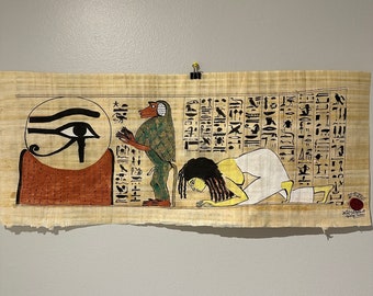 死者の書 フネフェルの最後の審判 特大エジプト壁アート 家庭