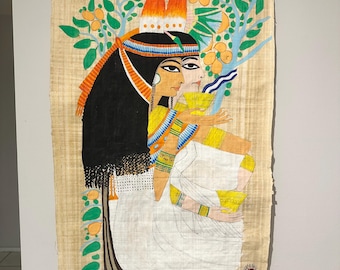 The Mother and Wife of Userhat Ancient Egyptian Papyrus Art