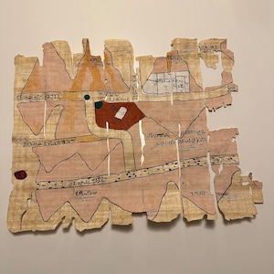 Map of the Gold & Silver Mountains in the Wadi Hammamat - Ancient Egyptian Art