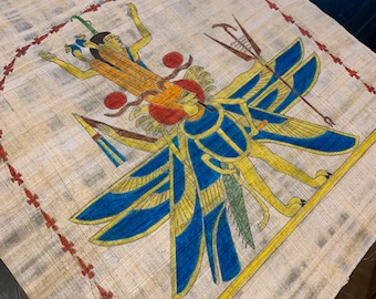 Amun-Ra Many Aspects - Ancient Egypt Art on Papyrus