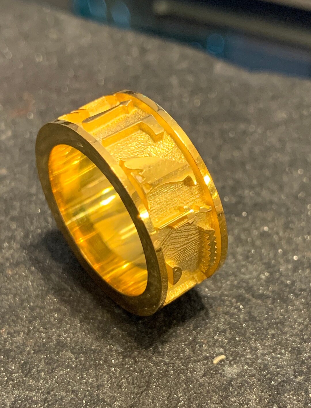 Osirus Rings Osiris Hieroglyphic Formula Ring Band in Sterling Silver Gold Plated - Etsy