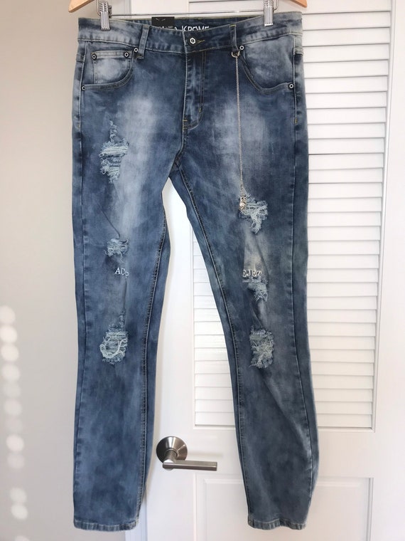 Size 32X32 Mens Blue Designer Denim 