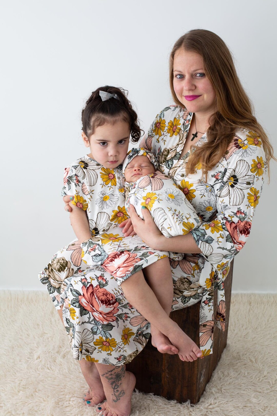Matching Robe And Swaddle SetBaby GirlBaby Shower GiftMom To Be