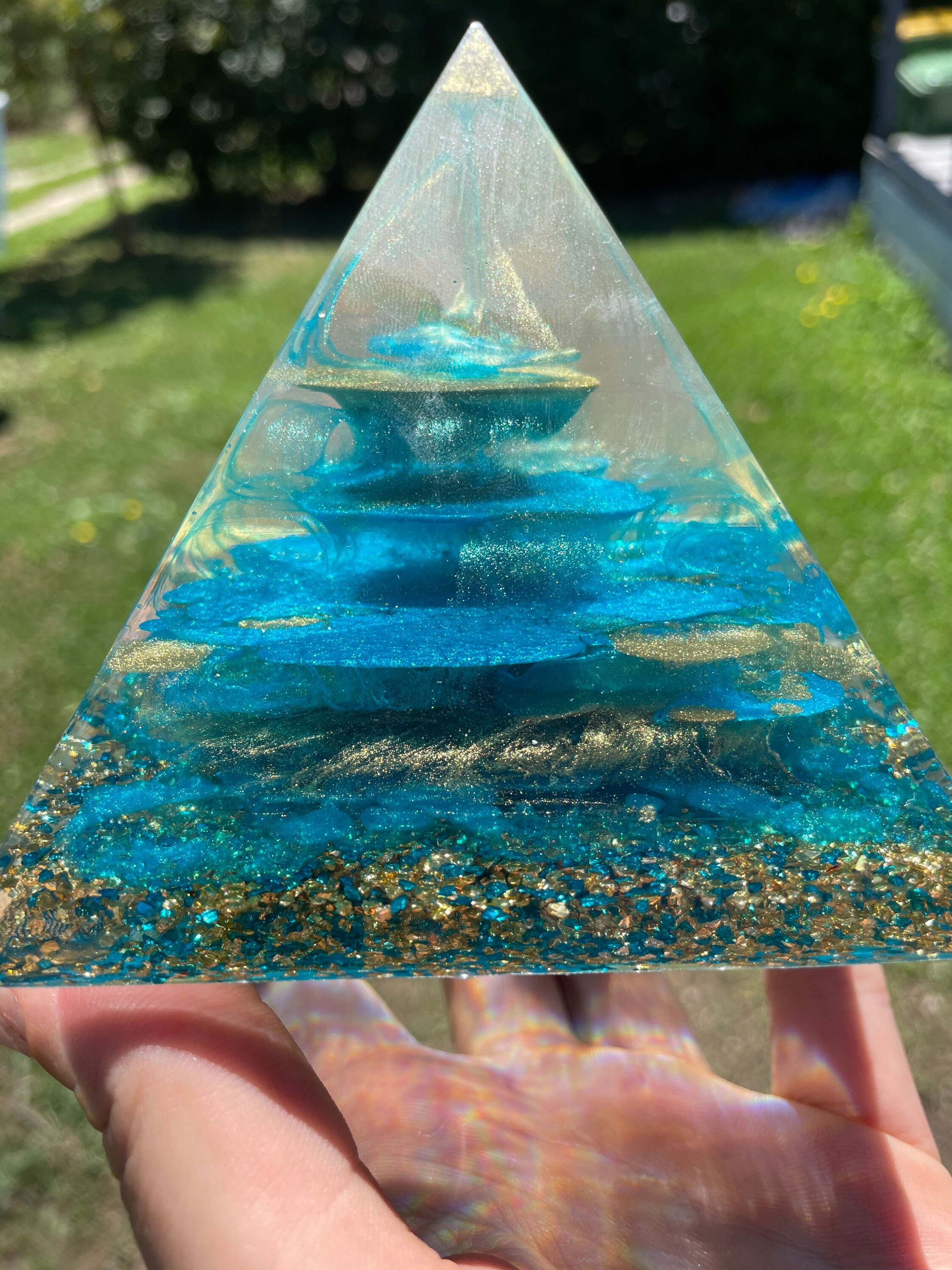 Resin pyramid Etsy