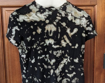 Bleached Tie Dye Short Sleeve Shirt
