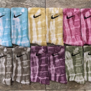 Nike Tie Dye Crew Socks Earth Tones
