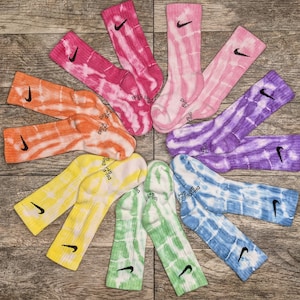 Kids Tie Dye Crew Socks