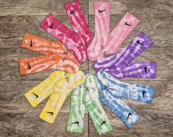 Kids Tie Dye Crew Socks