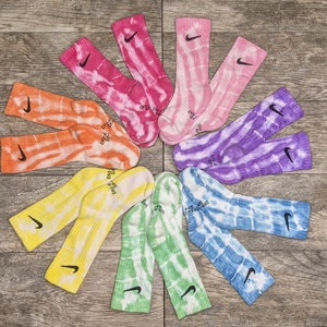 Kids Nike Tie Dye Crew Socks