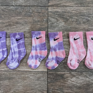 3-pack Kids Princess Nike Tie Dye Crew Socks