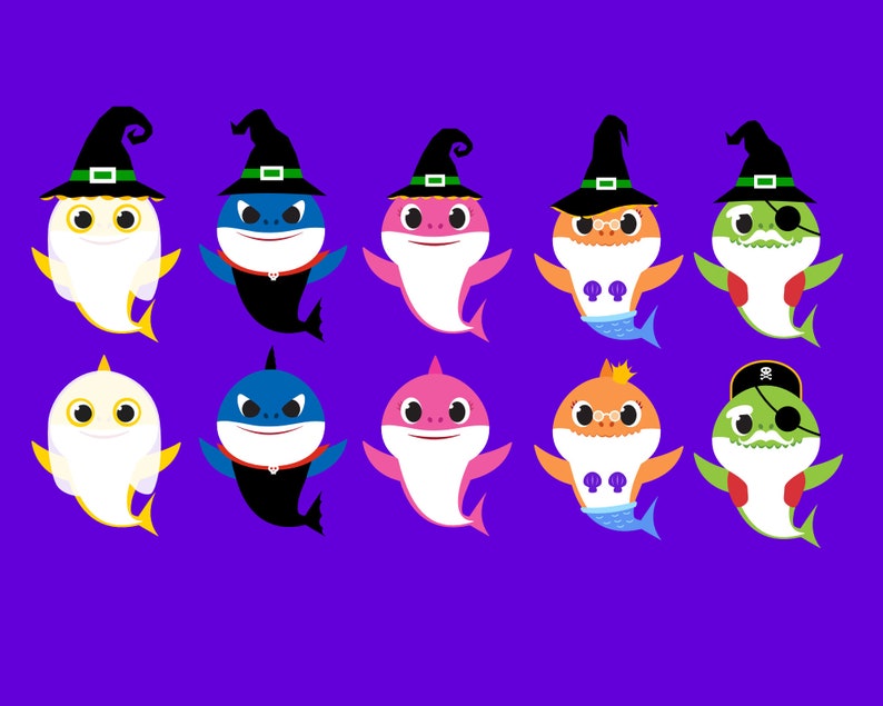 Baby shark halloween SVG Baby shark SVG baby shark | Etsy