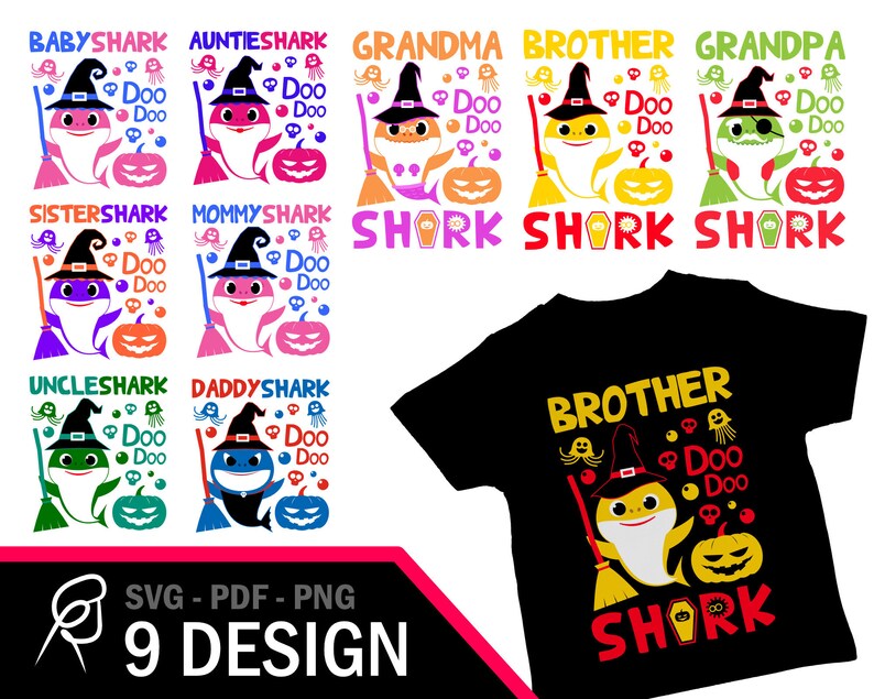 Download Baby Shark Halloween Shark Baby Tshirt Baby Shark Svg Shark Etsy