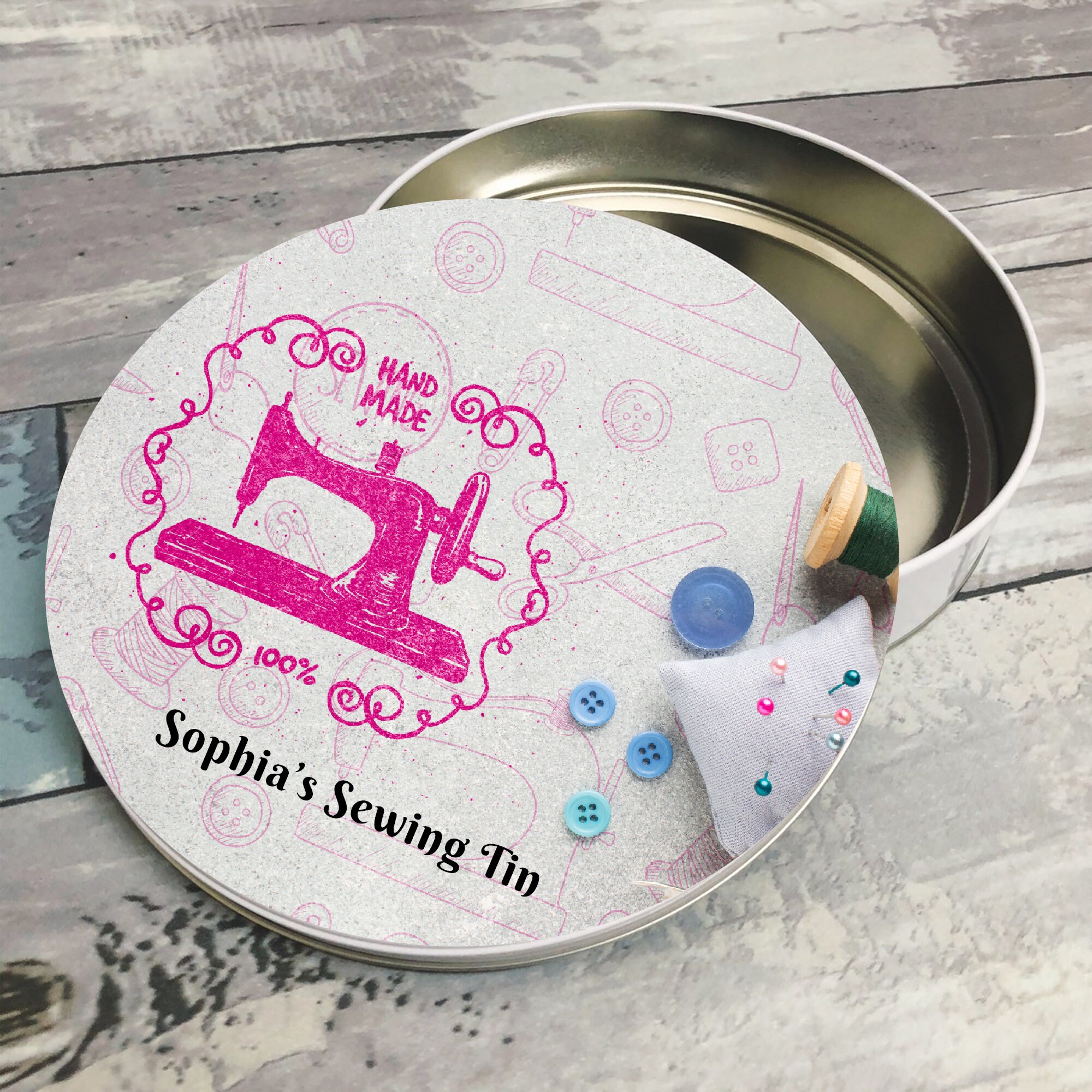 Personalized Sewing Metal Box For Sewing Kit Personalised Etsy