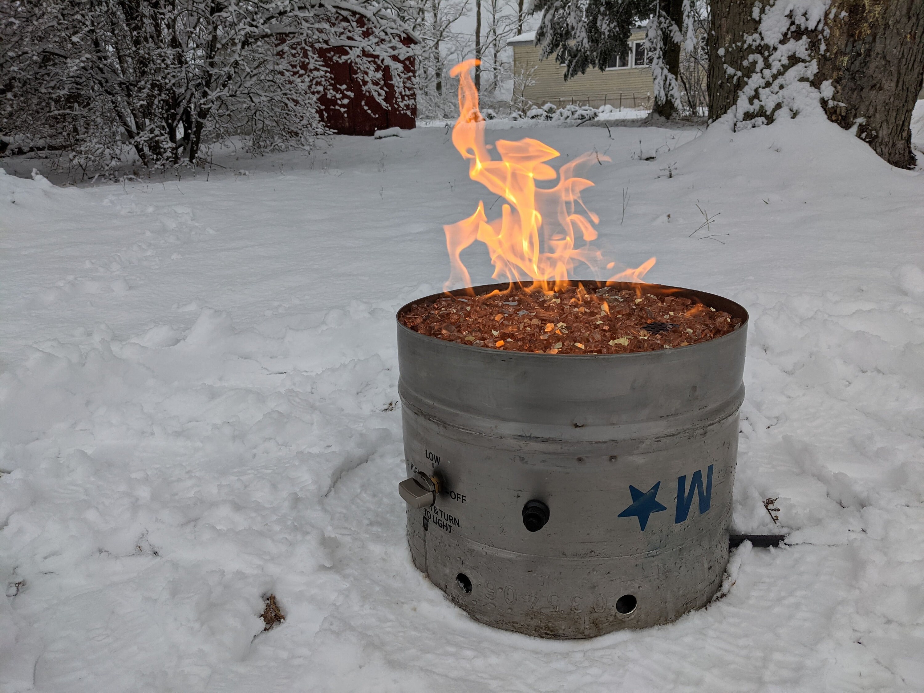 Pyro Pit propane beer keg fire pit for lawn and patio Etsy