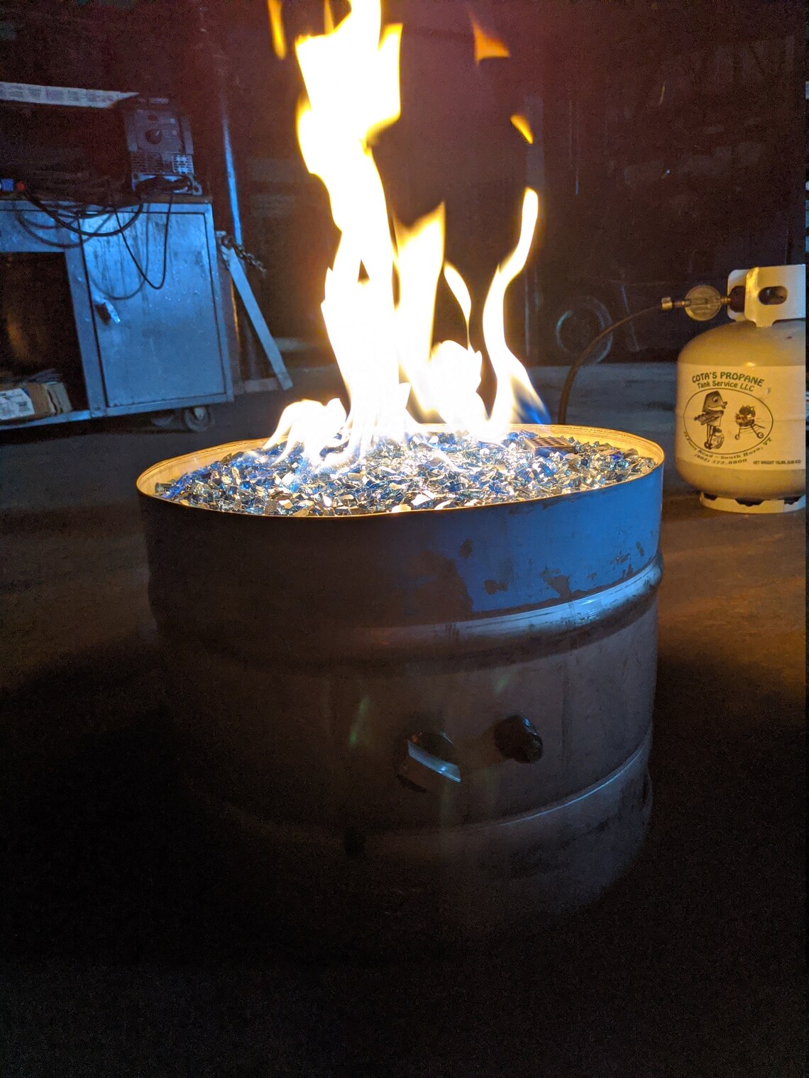 Pyro Pit propane beer keg fire pit for lawn and patio Etsy