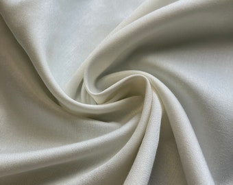 Bamboo Twill Fabric | Natural Color | 160GSM Weight & 150CM Width | 100% Bamboo | ECO Fabric | Sell by the Meter