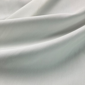 Heavy Silk Cotton Rib | Natural White | PFD Fabric | 38 Momme (164 GSM) | 140cm Width | Clothing Fabric | Sell by the Meter