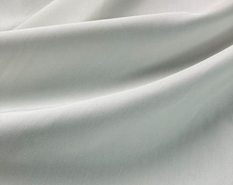 38 Momme Silk Cotton Rib, Natural White, 140CM Width, Sell by the Meter