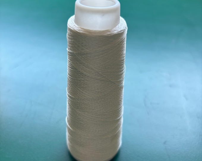 1000 Yards Silk Thread On Cone, 100% Mulberry Silk, Sewing Thread, Natural White, Can be used for Dyeing, Clothing or Scarf Sewing Thread