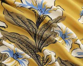 Eco-friendly Printed Viscose Georgette Fabric | 120GSM Fabric Weight | 140CM Fabric Width | 100% Viscose | Sell by the Meter