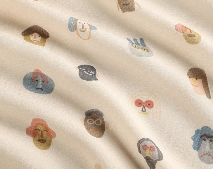 Eco-friendly Printed Viscose Georgette Fabric | 120GSM Fabric Weight | 140CM Fabric Width | 100% Viscose | Sell by the Meter