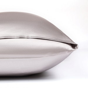 100% Mulberry Silk Pillowcase | Grey | Oeko-tex Certified Pillowcase | Protects Healthy Skin and Hair | Improve Sleep Quality
