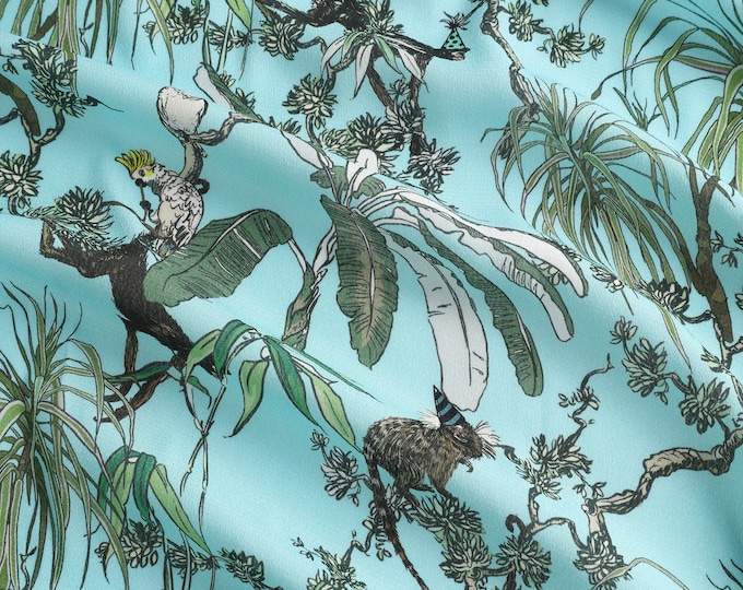 Eco-friendly Printed Viscose Georgette Fabric | 120GSM Fabric Weight | 140CM Fabric Width | 100% Viscose | Sell by the Meter