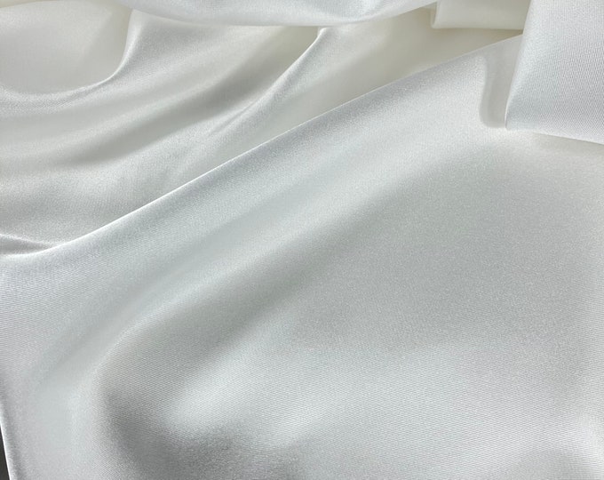 Silk Twill Fabric, Natural White, 100% Mulberry Silk, Sell by the Meter