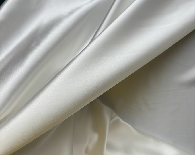 Super Shiny Silk Satin | 100% Silk | 22 Momme Fabric Weight | 45" Width | Fabric for Pillowcases and Sleep Mask | Sell by the Meter