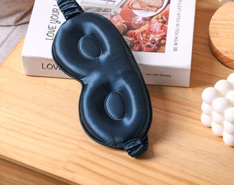 Schlafmaske aus 100% Seide - 3D Design / 22mm Stoff aus Seidensatin / Schützt die Augen vor Druck / Perfektes Schlaferlebnis / Geschenk für Sie