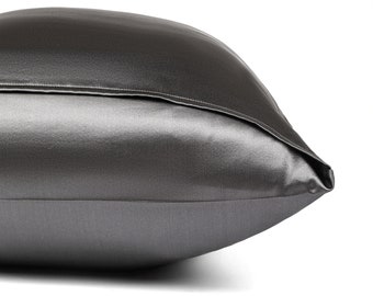 100% Mulberry Silk Pillowcase | Charcoal | Oeko-tex Certified Pillowcase | Protects Healthy Skin and Hair | Improve Sleep Quality