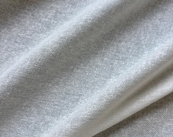 Popeline 23 Momme Noil, bianco naturale, larghezza 114 cm, 100% seta, vendita al metro