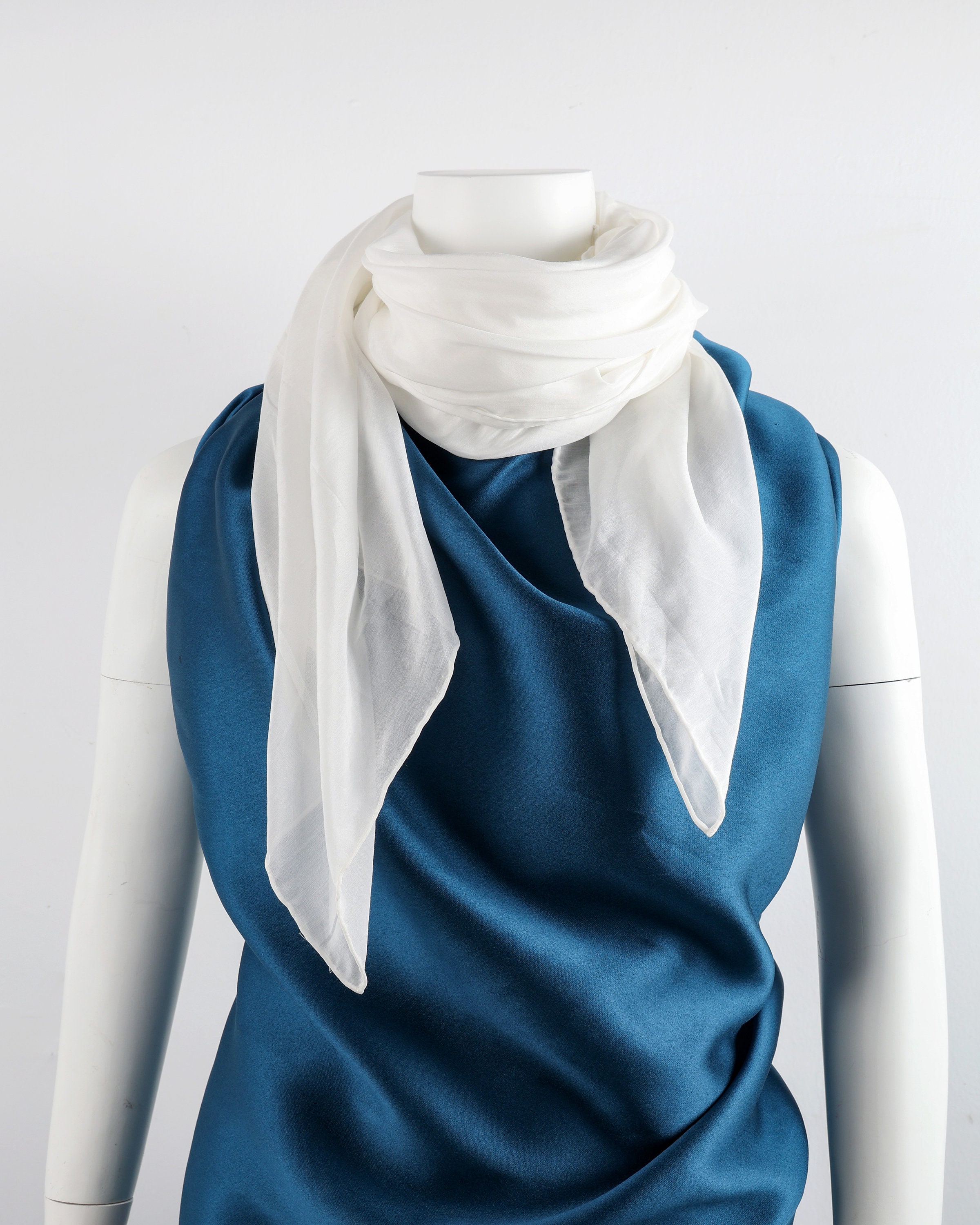 Collier Massaï Silk scarf 90 Mahogany - Silk (L6379SOIC01)