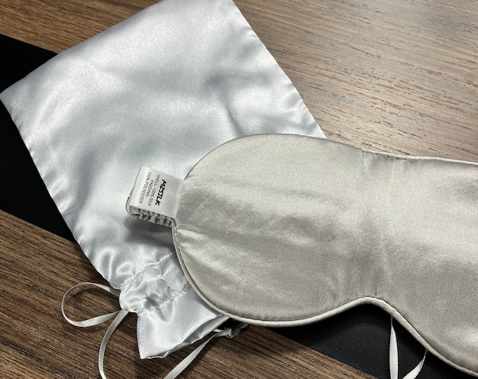 Oeko-tex 22mm Silk Sleep Mask / Non-toxic Dyes / Super Soft / Protect your Skin / Organic / Experience a Comfortable Sleep / Gift for Her