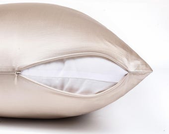 22 Momme 100% Silk Pillowcase - Hidden Zipper Closure, OEKO-TEX Certified, Envelope Closure, Grade 6A Pure Silk, Hair & Skin Friendly