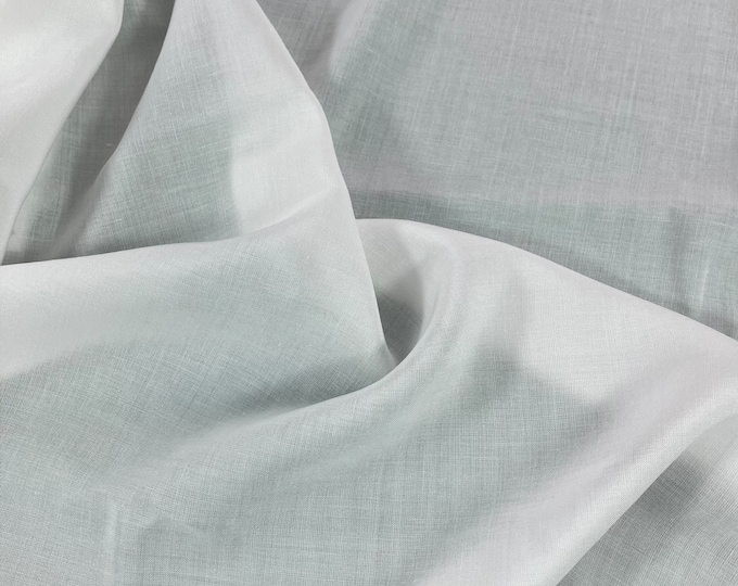 100% Bamboo Poplin Fabric, Natural White, PFD, 79 GSM, 59" Width, T-shirt Fabric, Sell by the Meter