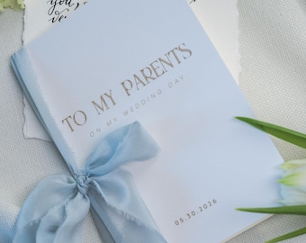 Wedding letter to parents Thank you note card for mom and dad Emotional cards for in-laws and bridal party