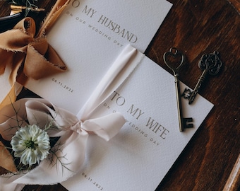 Lettres personnalisées mari et femme pour mon mariage avec ruban de soie